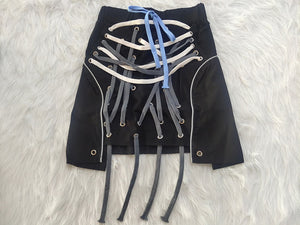 Strings Attached Mini Skirt