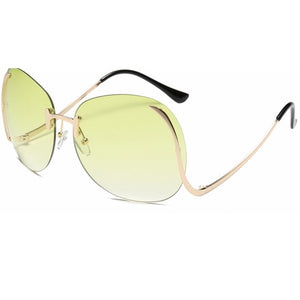 Oversized Rimless Sunglasses