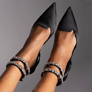 Pointed Toe Sandal Pumps