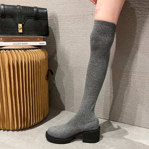 Knitting Sock Boots