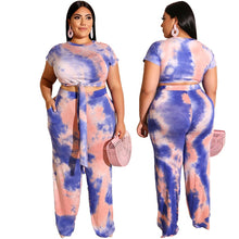 Load image into Gallery viewer, Tie Dye Print Two Piece Set
