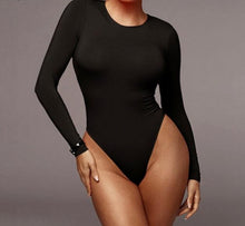 Load image into Gallery viewer, O Neck Long Sleeve Playsuit
