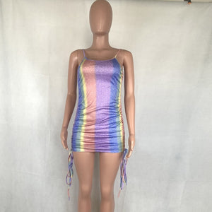 Sparkling Rainbow Mini Dress