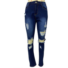 Load image into Gallery viewer, Tassel Hollow Jeans
