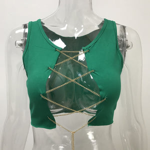 Chained Crop Top