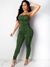 Load image into Gallery viewer, Strapless Side Lace Jumpsuit
