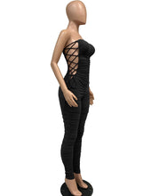 Load image into Gallery viewer, Strapless Side Lace Jumpsuit
