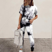 Load image into Gallery viewer, Casual Tie-dye Two Piece Set
