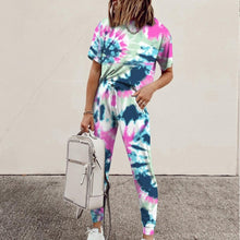 Load image into Gallery viewer, Casual Tie-dye Two Piece Set
