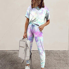 Load image into Gallery viewer, Casual Tie-dye Two Piece Set
