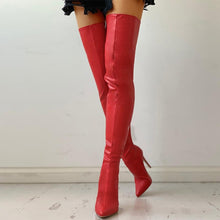 Load image into Gallery viewer, Thigh High Leather Boots
