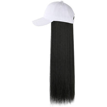 Load image into Gallery viewer, Synthetic Long Straight Lazy Cap Wig Hat
