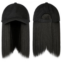 Load image into Gallery viewer, Synthetic Shoulder Length Lazy Cap Wig Hat
