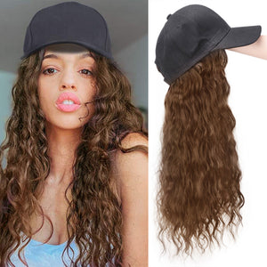 Synthetic Water Wave Lazy Cap Wig Hat