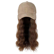 Load image into Gallery viewer, Synthetic Long Curly Lazy Cap Wig Hat
