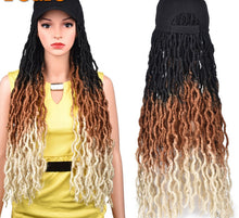 Load image into Gallery viewer, Faux Locs 24inch Lazy Cap Wig Hat
