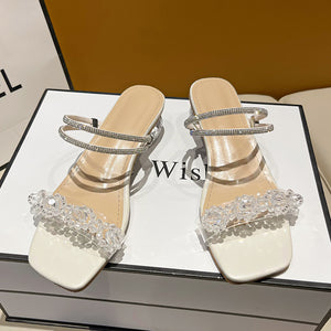 Fresh Summer Rhinestones Sandals